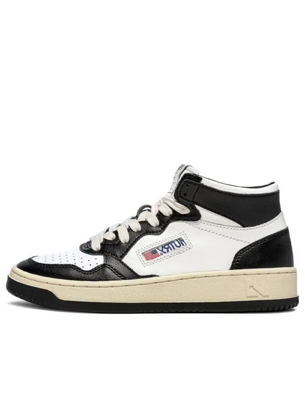 Кроссовки medalist mid bicolor 'white black' Autry — изображение 1 из 4, белый/черный