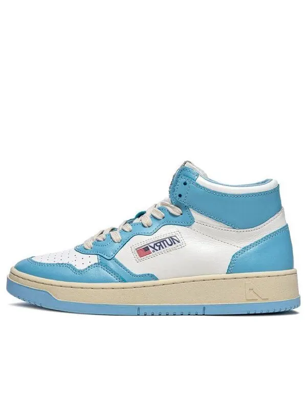 Кроссовки medalist mid leather sneakers two-toned 'white blue' Autry — изображение 1 из 4, белый/синий