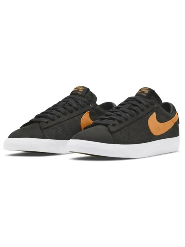 Кроссовки cat's paw saloon x zoom blazer sb gt 'cat's paw' Nike — изображение 3 из 4, черный/оранжевый-белый