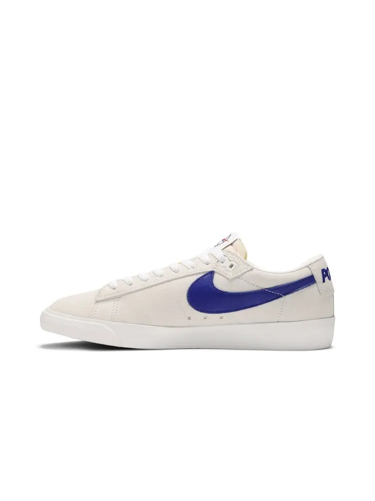 Кроссовки Nike Polar Skate Co x Blazer Low SB QS 'Summit White Deep Royal' — изображение 3 из 4, белый
