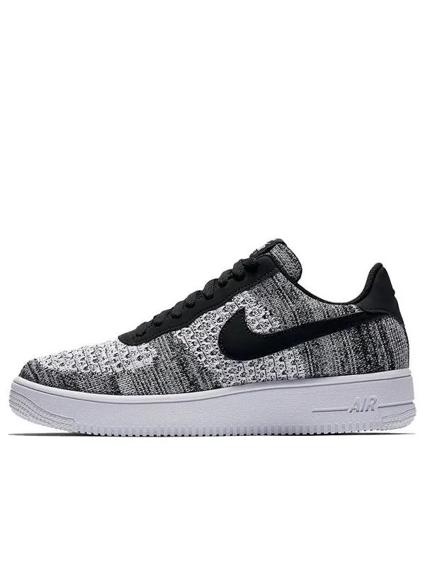 Кроссовки air force 1 flyknit low 2.0 Nike — изображение 1 из 4, черный/платиновый/белый