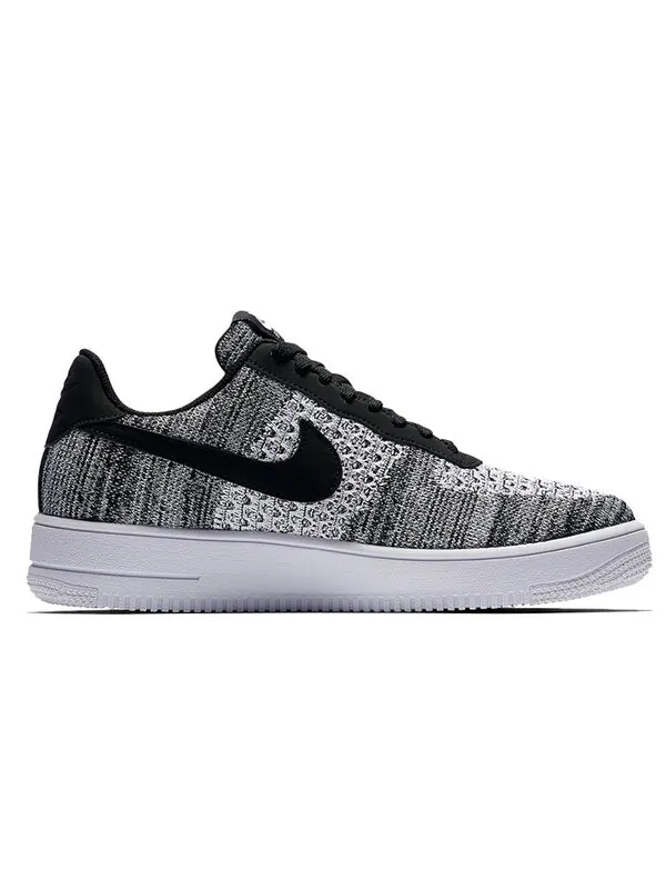 Кроссовки air force 1 flyknit low 2.0 Nike — изображение 2 из 4, черный/платиновый/белый