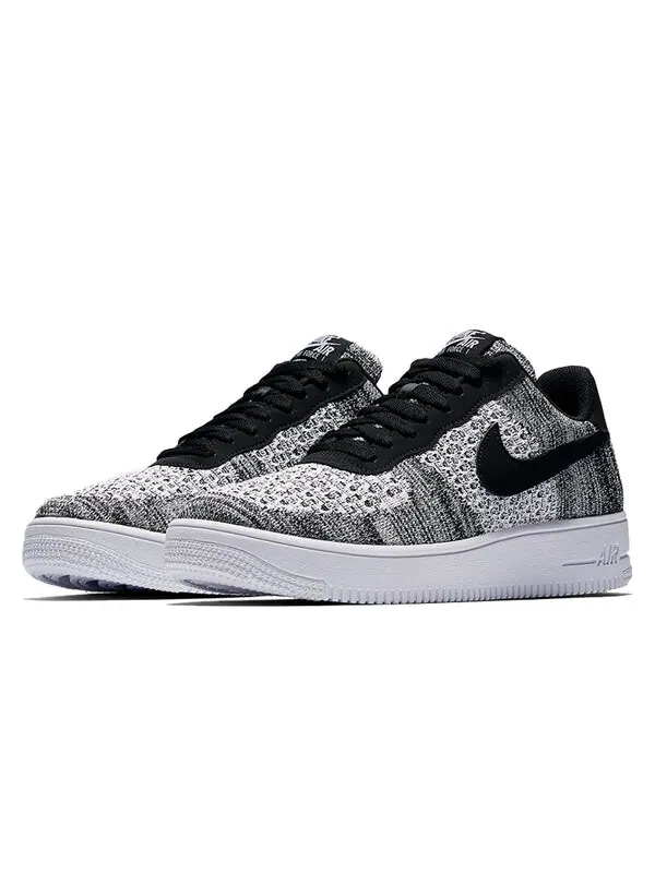 Кроссовки air force 1 flyknit low 2.0 Nike — изображение 3 из 4, черный/платиновый/белый