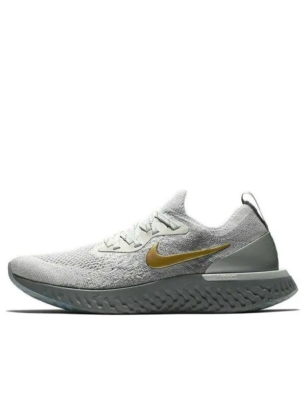 Кроссовки epic react flyknit premium Nike — изображение 1 из 4, серебристо-белый