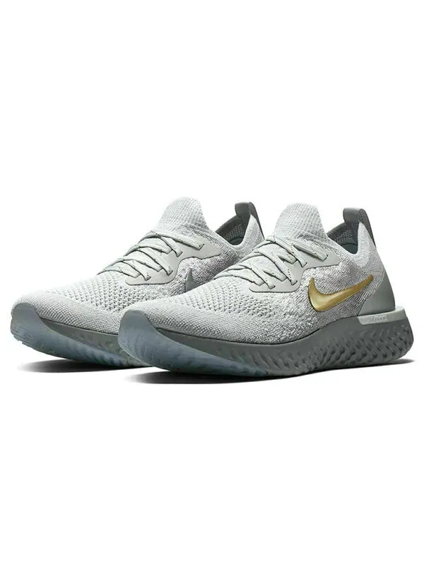 Кроссовки epic react flyknit premium Nike — изображение 3 из 4, серебристо-белый