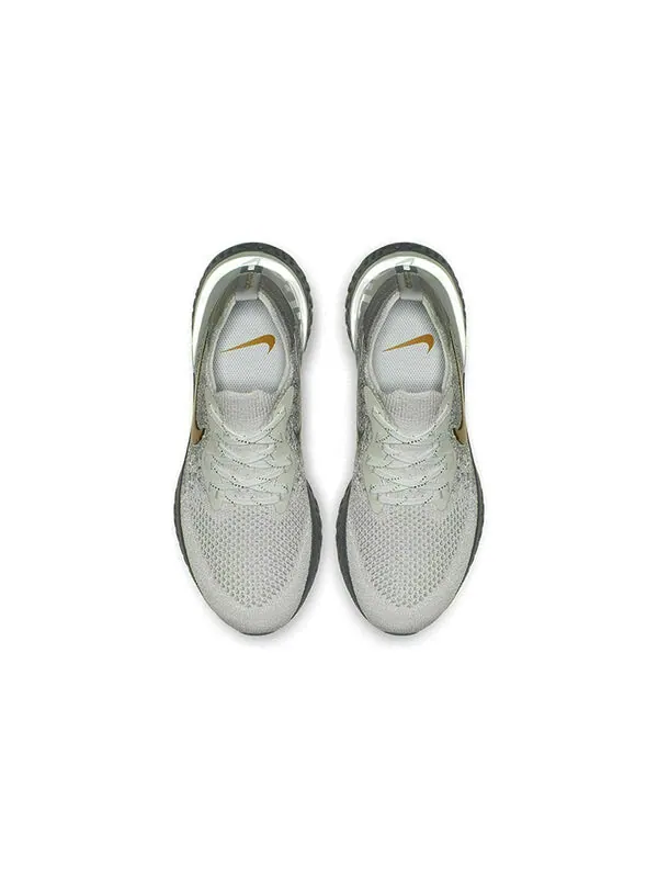 Кроссовки epic react flyknit premium Nike — изображение 4 из 4, серебристо-белый