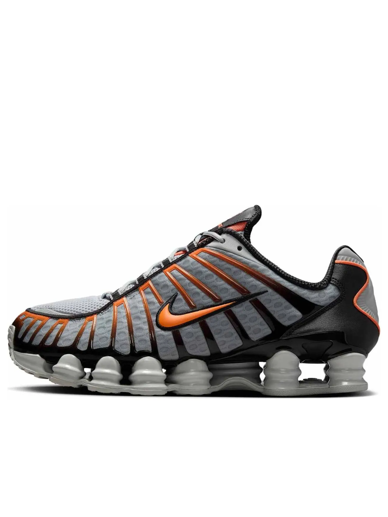 Кроссовки Nike Shox TL 'Light Smoke Grey Black Bright Mandarin' — изображение 1 из 6, серый