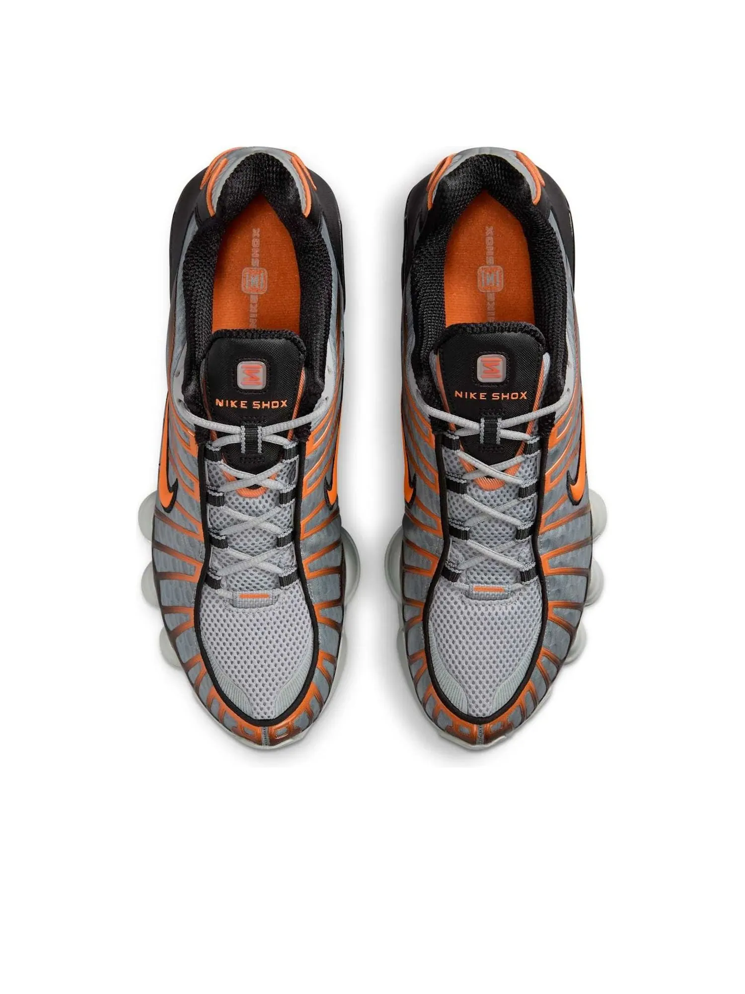 Кроссовки Nike Shox TL 'Light Smoke Grey Black Bright Mandarin' — изображение 4 из 6, серый