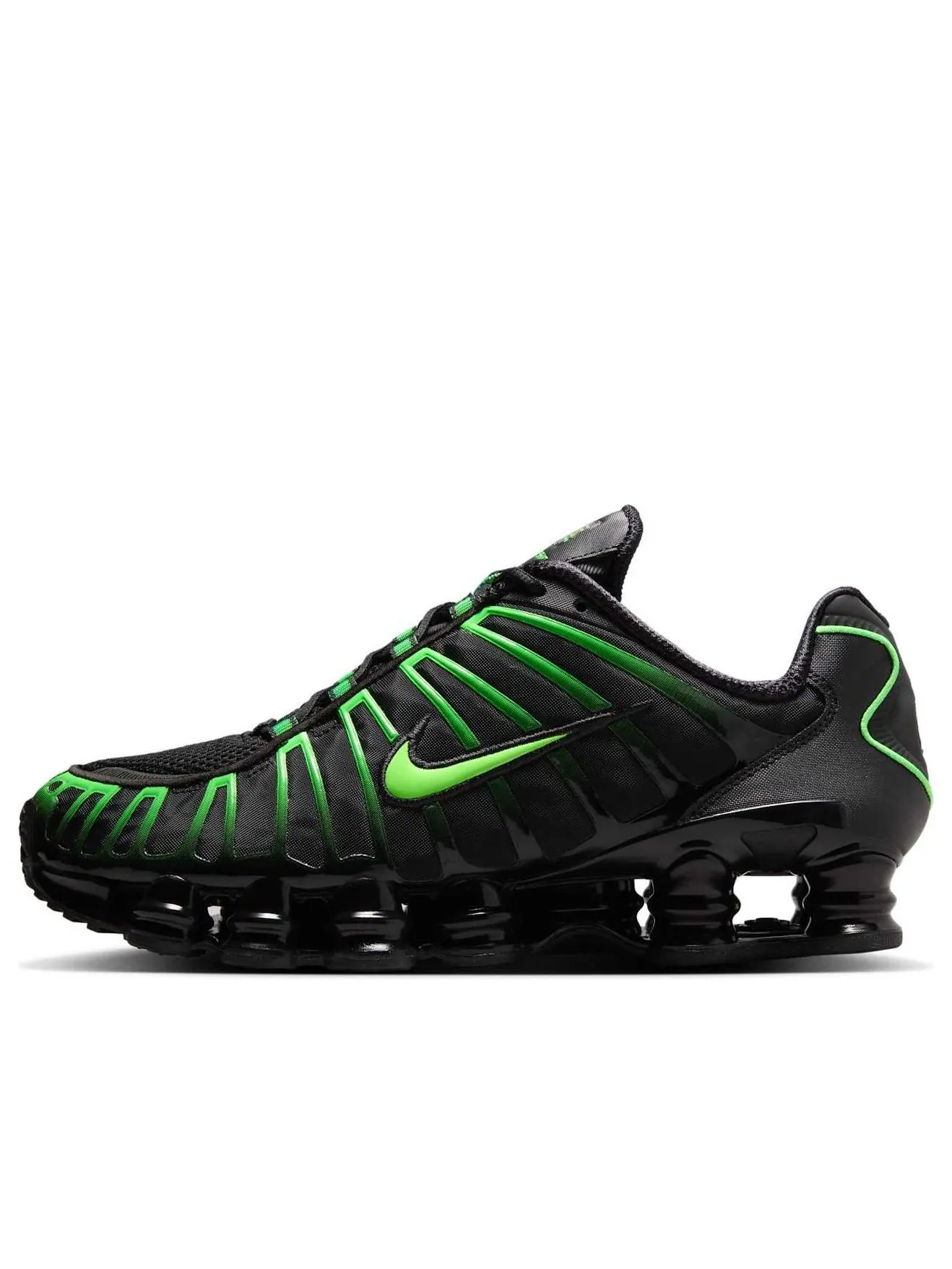 Кроссовки Nike Shox TL 'Black Green Strike' — изображение 1 из 6, черный