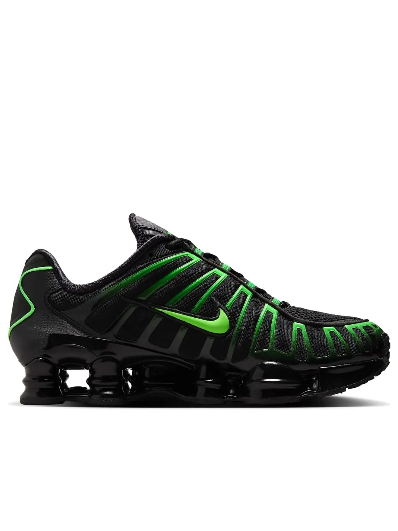 Кроссовки Nike Shox TL 'Black Green Strike' — изображение 2 из 6, черный