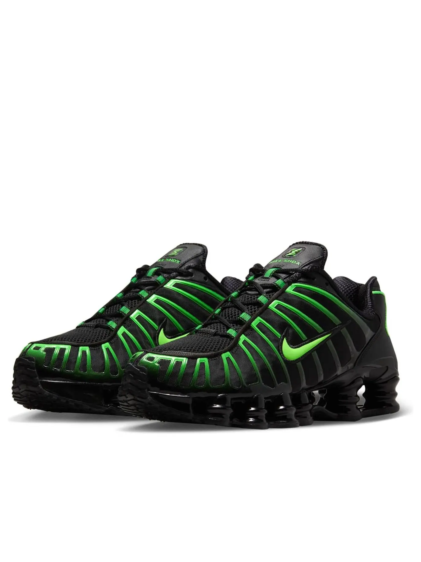 Кроссовки Nike Shox TL 'Black Green Strike' — изображение 3 из 6, черный
