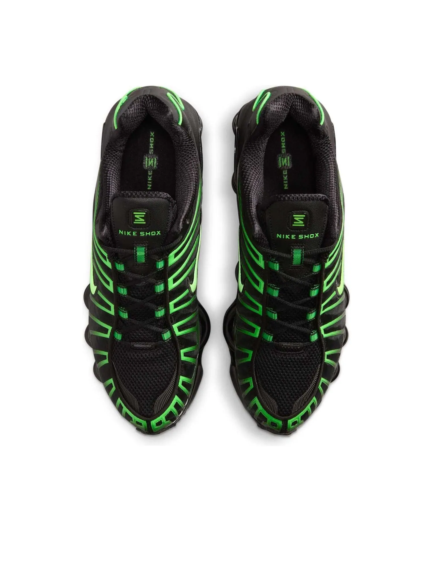 Кроссовки Nike Shox TL 'Black Green Strike' — изображение 4 из 6, черный