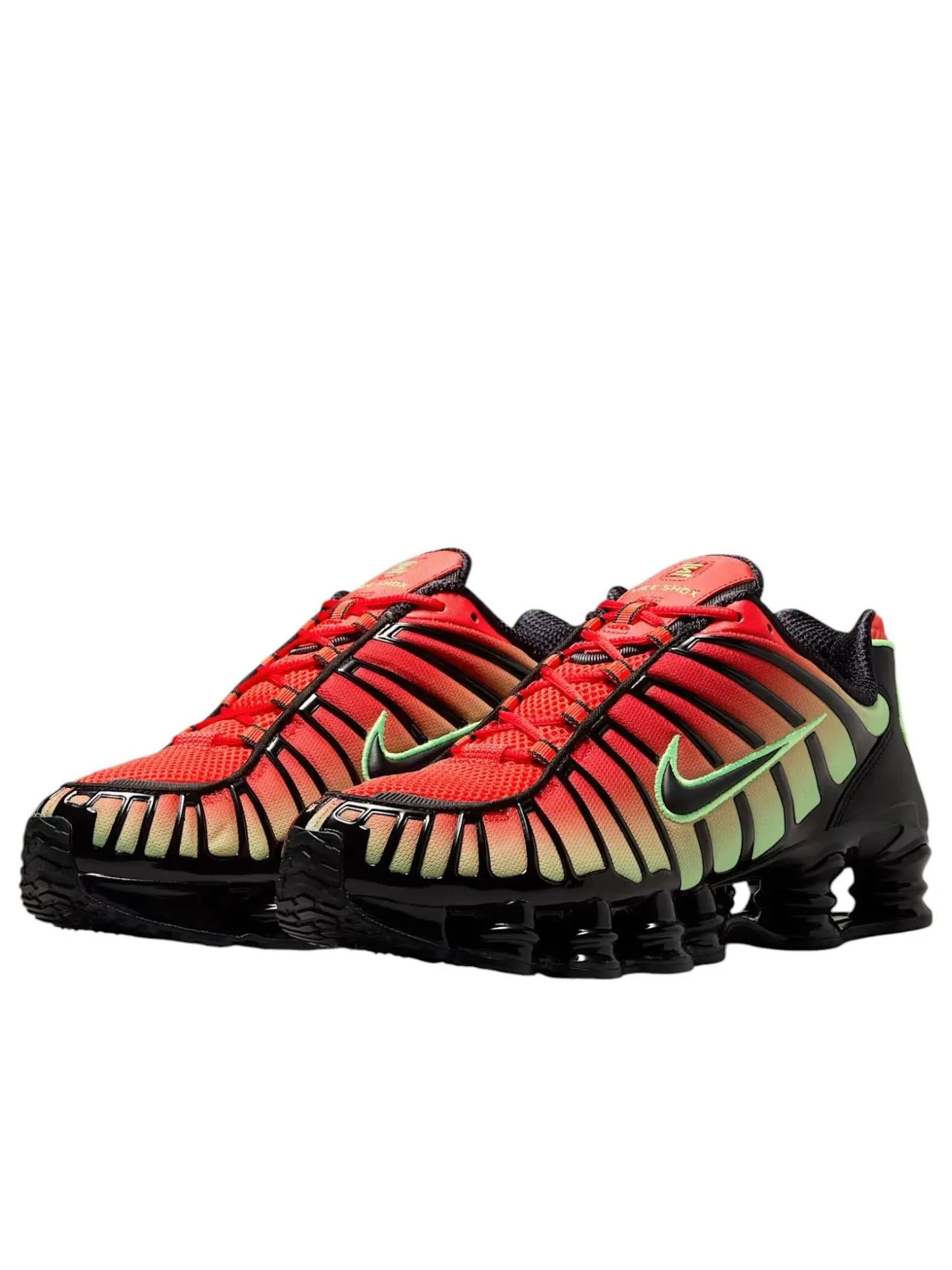 Кроссовки Nike Shox TL 'Light Crimson Green Strike' — изображение 2 из 6, светлый/зеленый/черный