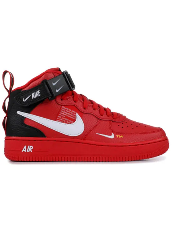 Кроссовки air force 1 mid lv8 Nike — изображение 2 из 4, красный/черный