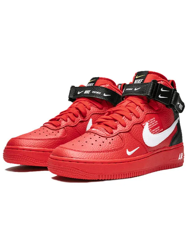 Кроссовки air force 1 mid lv8 Nike — изображение 3 из 4, красный/черный