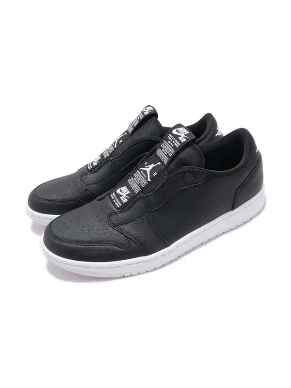 Кроссовки 1 низкие слипоны Air Jordan — изображение 3 из 4, черный/белый
