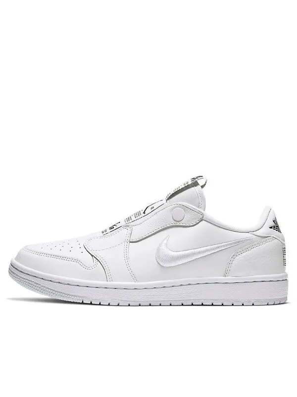 Кроссовки 1 ретро низкие слипоны Air Jordan — изображение 1 из 4, белый/черный