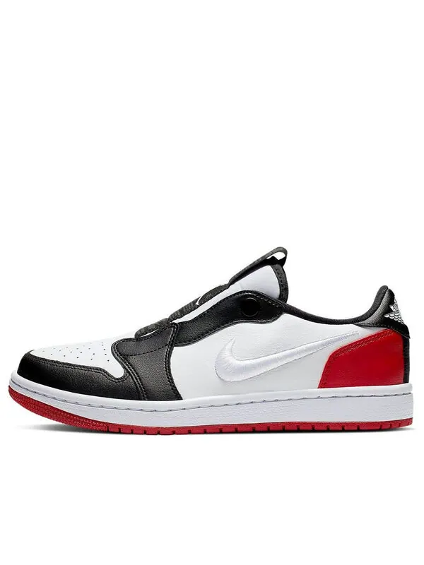 Кроссовки 1 низкие слипоны Air Jordan — изображение 1 из 4, белый-красный-черный