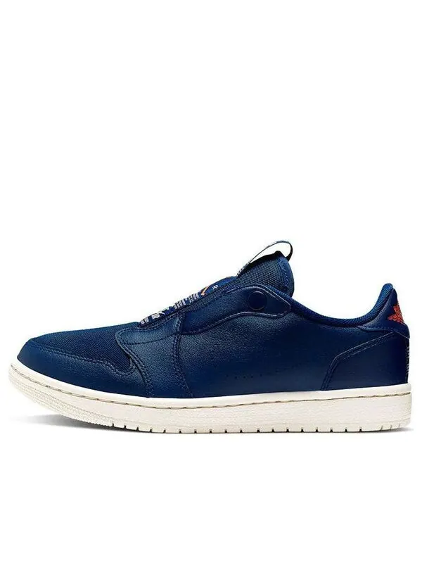 Кроссовки 1 низкие слипоны Air Jordan — изображение 1 из 4, синий/оранжевый-яркий