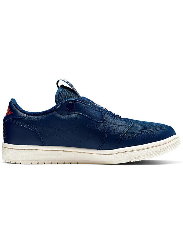 Кроссовки 1 низкие слипоны Air Jordan — изображение 2 из 4, синий/оранжевый-яркий