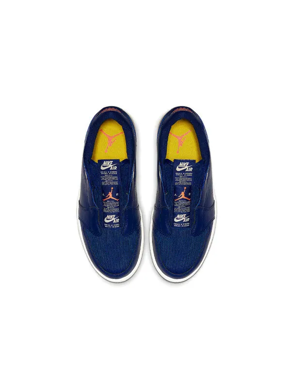 Кроссовки 1 низкие слипоны Air Jordan — изображение 4 из 4, синий/оранжевый-яркий