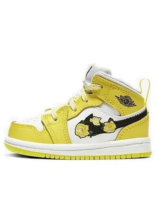 Кроссовки 1 средний размер Air Jordan — изображение 1 из 4, желтый