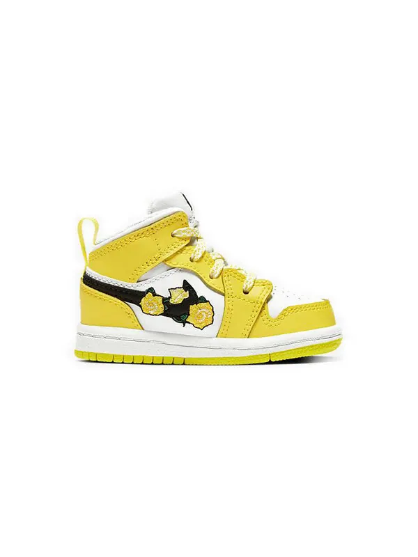 Кроссовки 1 средний размер Air Jordan — изображение 2 из 4, желтый