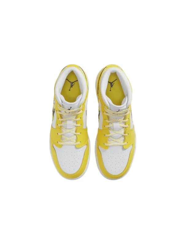 Кроссовки 1 средний размер Air Jordan — изображение 3 из 4, желтый/черный-белый