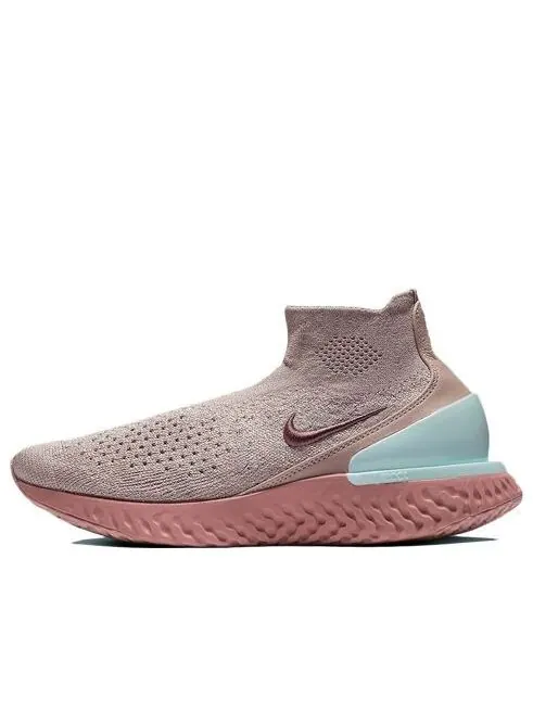 Кроссовки rise react flyknit Nike — изображение 1 из 4, розовый