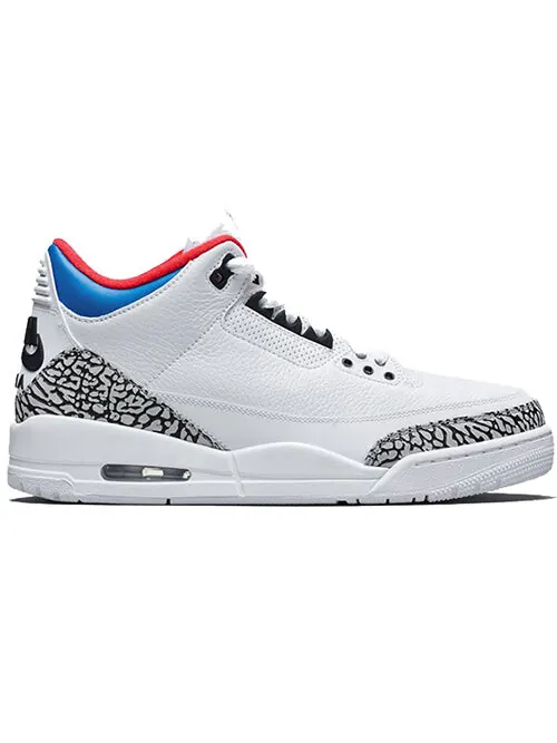 Кроссовки 3 ретро Air Jordan — изображение 2 из 4, белый