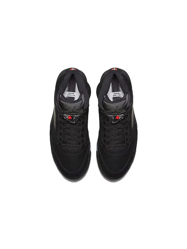 Кроссовки 5 псж 75 логотип Air Jordan — изображение 4 из 4, черный/красный-белый