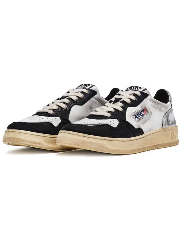 Кроссовки medalist super vintage leather low sneakers 'white black silver' Autry — изображение 2 из 4