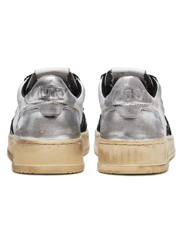 Кроссовки medalist super vintage leather low sneakers 'white black silver' Autry — изображение 4 из 4