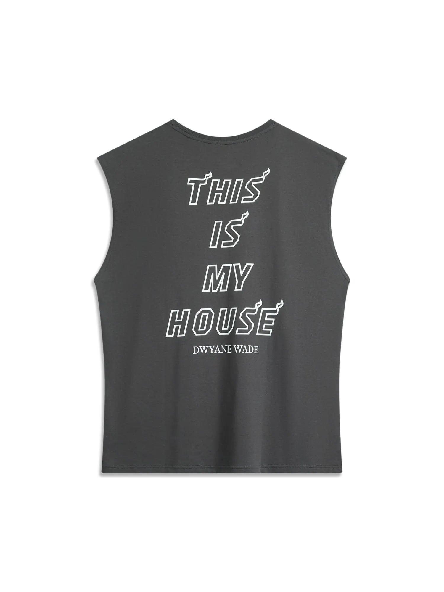 Топ Li-Ning x ADAM Way Of Wade Graphic Oversized Tank 'Dark Grey' — изображение 2 из 2, серый