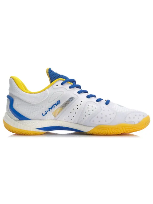 Кроссовки кречет 4 Li-Ning — изображение 2 из 4, белый/синий/желтый