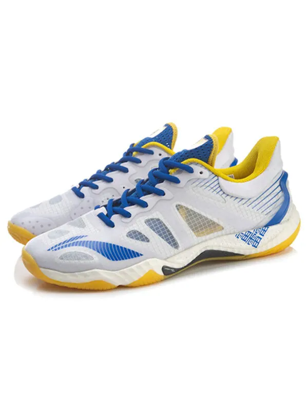 Кроссовки кречет 4 Li-Ning — изображение 3 из 4, белый/синий/желтый