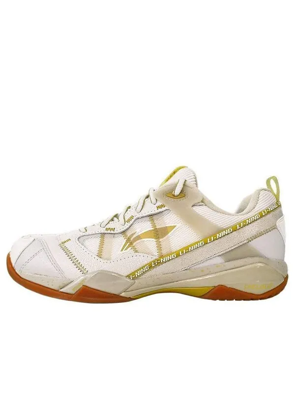 Кроссовки непобедимый туз Li-Ning — изображение 1 из 3, белый/золотистый/бежевый