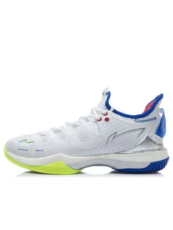 Кроссовки алебарда 3 Li-Ning — изображение 1 из 4, белый/синий/желтый