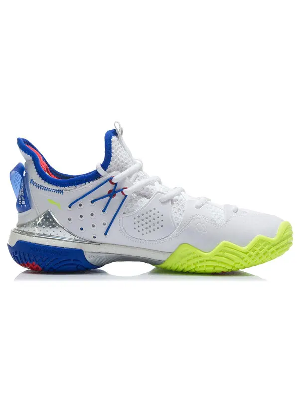 Кроссовки алебарда 3 Li-Ning — изображение 3 из 4, белый/синий/желтый
