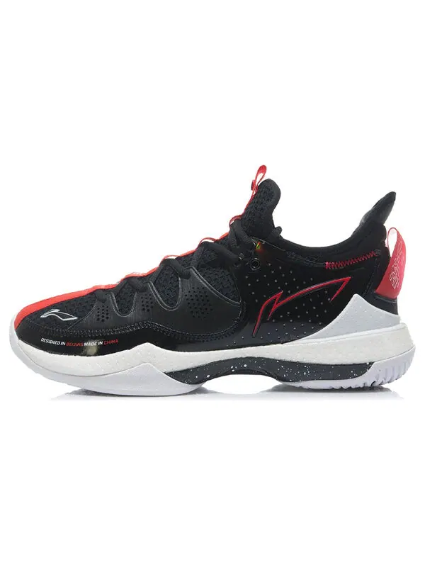 Кроссовки алебарда 3 Li-Ning — изображение 2 из 4, черный/белый/красный