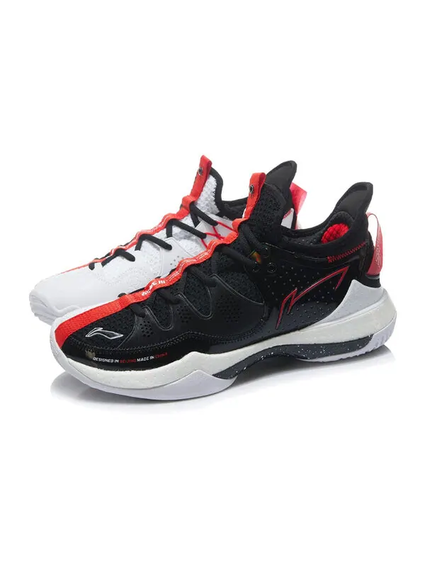 Кроссовки алебарда 3 Li-Ning — изображение 4 из 4, черный/белый/красный