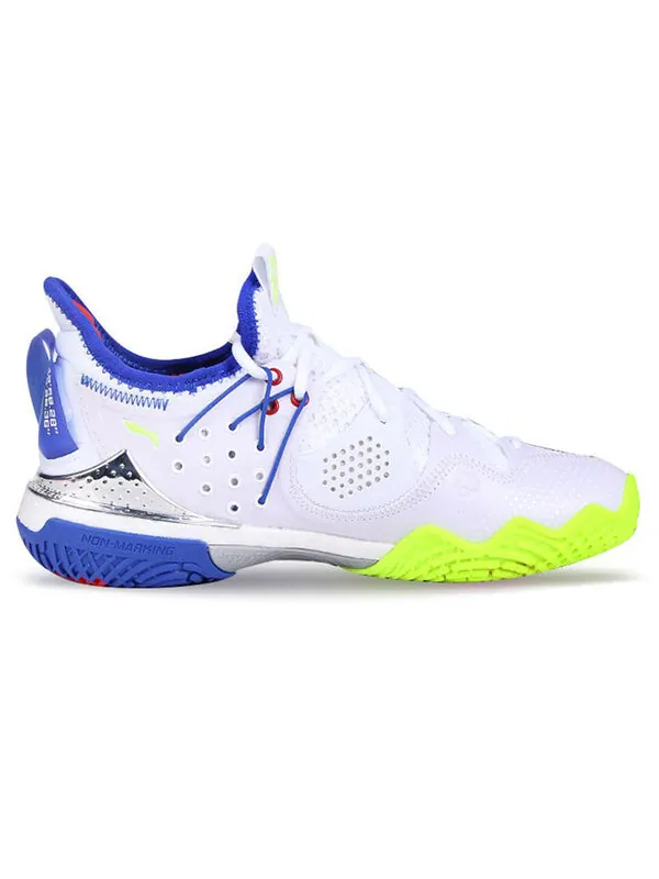 Кроссовки алебарда 3 лайт Li-Ning — изображение 3 из 4, белый/синий/желтый