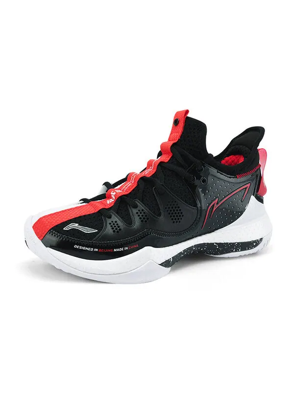 Кроссовки алебарда 3 Li-Ning — изображение 2 из 4, черный/белый/красный