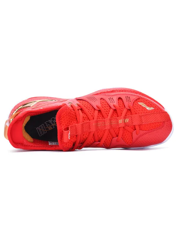Кроссовки алебарда 3 Li-Ning — изображение 3 из 4, красный/золотистый