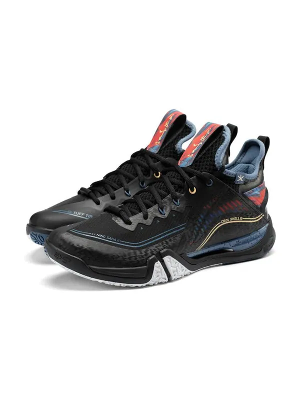 Кроссовки ground flying 2 pro Li-Ning — изображение 2 из 4, черный/синий/красный