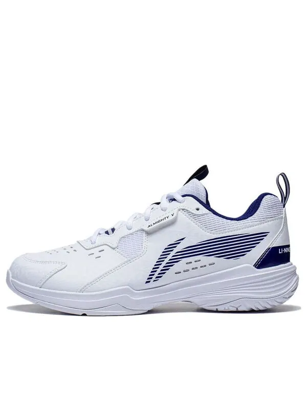 Кроссовки всемогущие 5 Li-Ning — изображение 1 из 4, белый/синий