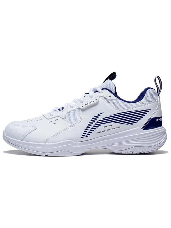 Кроссовки всемогущие 5 Li-Ning — изображение 2 из 4, белый/синий