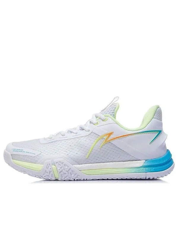 Кроссовки земля летающие se Li-Ning — изображение 1 из 4, белый/зеленый/синий