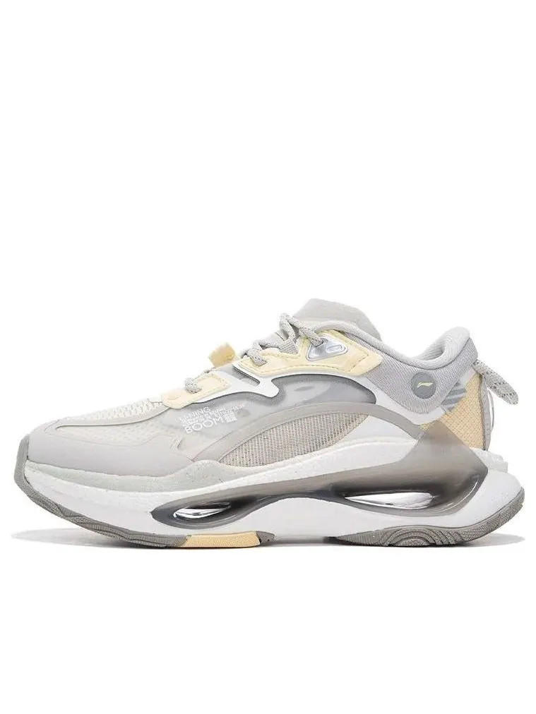 Спортивные кроссовки (WMNS) Li-Ning Infinity 'Grey Yellow' — изображение 1 из 7, серый