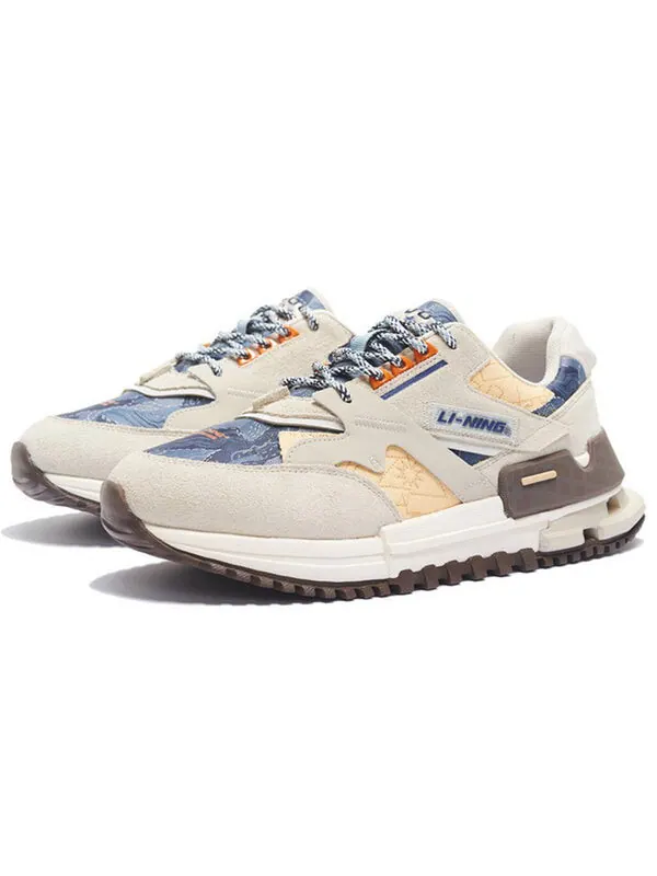 Кроссовки 001 классика Li-Ning — изображение 3 из 4, серый/синий